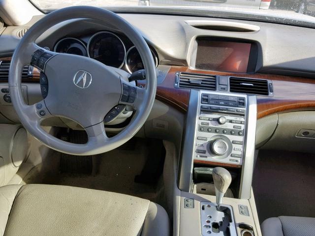 JH4KB16555C017179 - 2005 ACURA RL BLUE photo 9