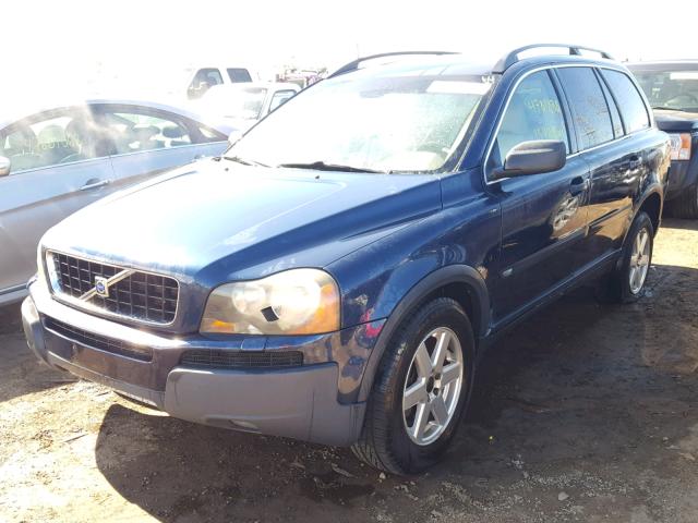 YV1CZ59H741062725 - 2004 VOLVO XC90 BLUE photo 2