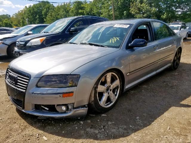 WAUMV44E57N017113 - 2007 AUDI A8 L QUATT GRAY photo 2