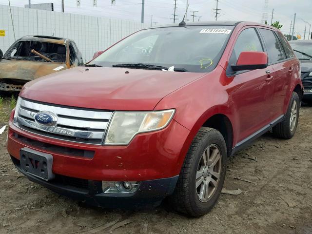 2FMDK39C77BA29963 - 2007 FORD EDGE SEL P RED photo 2