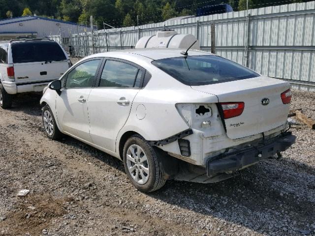 KNADM4A30G6557761 - 2016 KIA RIO LX WHITE photo 3