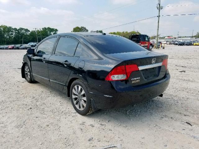 19XFA16919E007448 - 2009 HONDA CIVIC EXL 黑色 照片 3