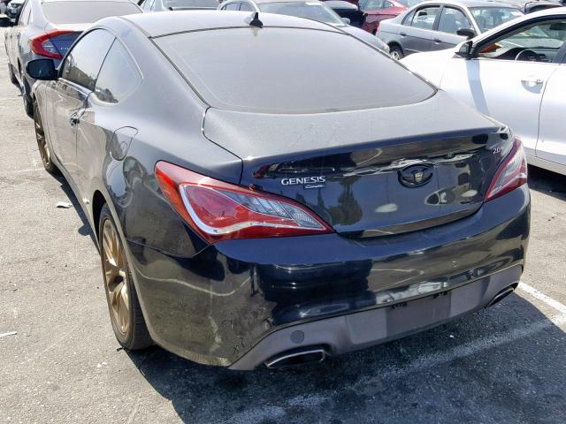 KMHHT6KD4EU120652 - 2014 HYUNDAI GENESIS CO BLACK photo 3