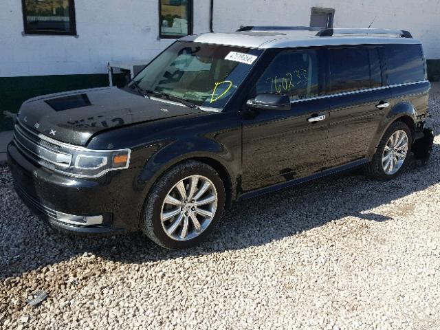 2FMHK6DT4EBD24946 - 2014 FORD FLEX LIMIT BLACK photo 2