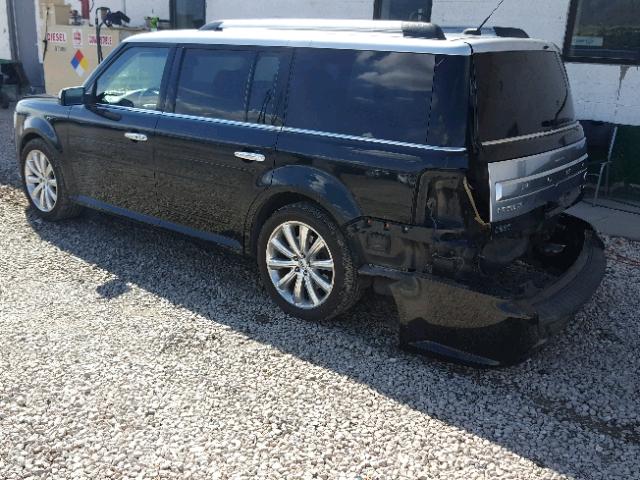 2FMHK6DT4EBD24946 - 2014 FORD FLEX LIMIT BLACK photo 3