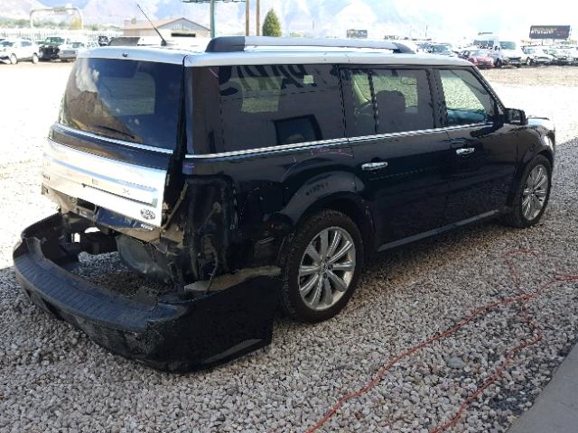 2FMHK6DT4EBD24946 - 2014 FORD FLEX LIMIT BLACK photo 4