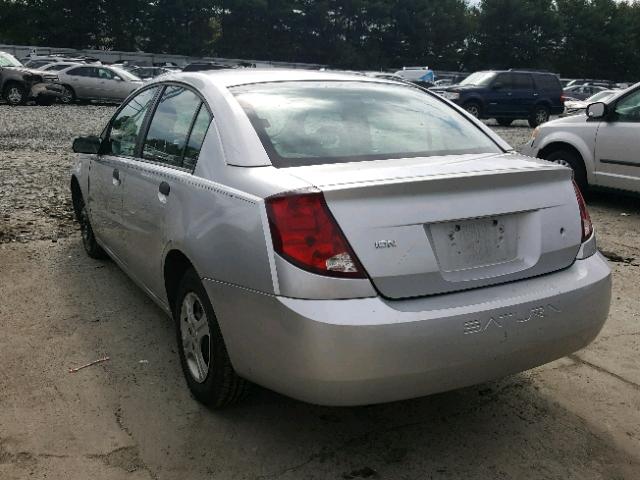 1G8AG54FX4Z118743 - 2004 SATURN ION LEVEL SILVER photo 3