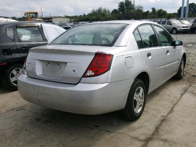 1G8AG54FX4Z118743 - 2004 SATURN ION LEVEL SILVER photo 4