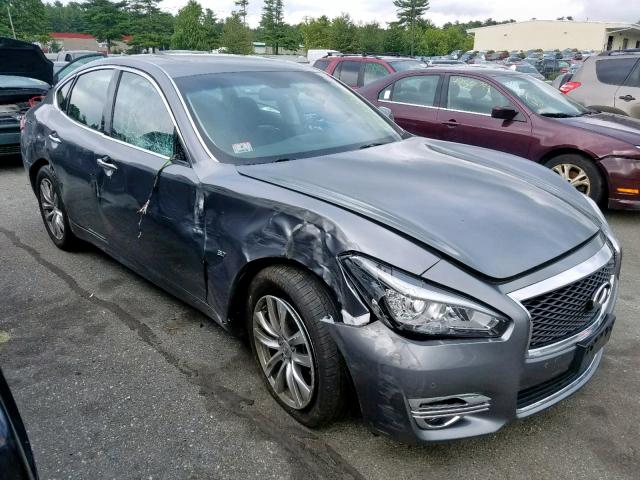 JN1BY1AR6JM220499 - 2018 INFINITI Q70 3.7 LU GRAY photo 1