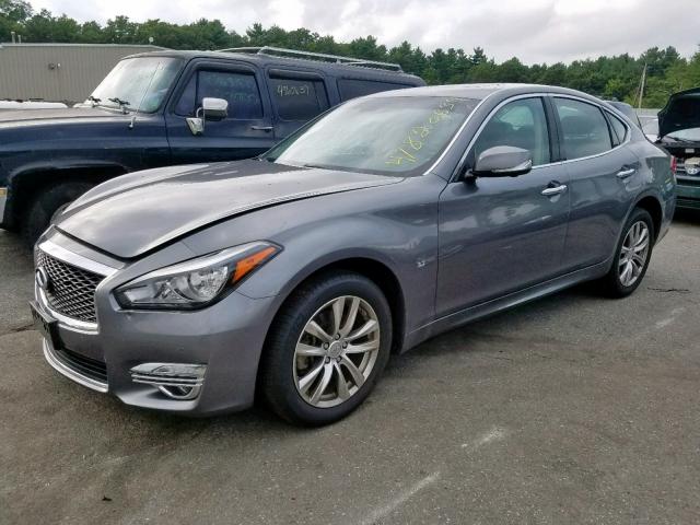 JN1BY1AR6JM220499 - 2018 INFINITI Q70 3.7 LU GRAY photo 2