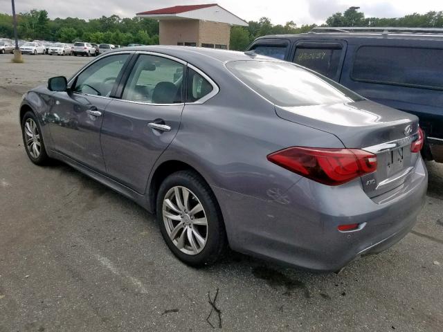 JN1BY1AR6JM220499 - 2018 INFINITI Q70 3.7 LU GRAY photo 3