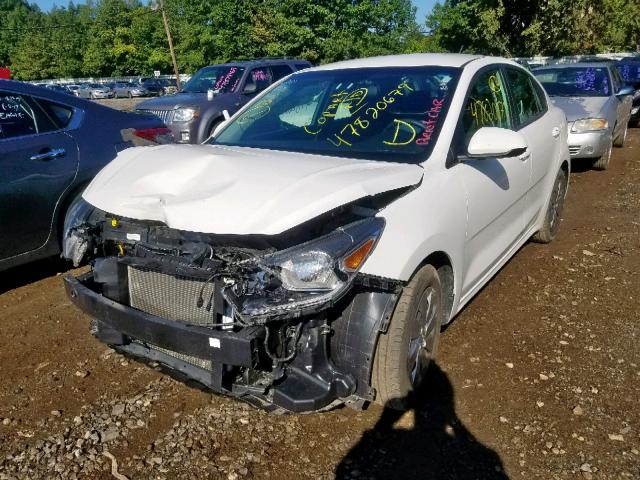 3KPA24AB0JE074730 - 2018 KIA RIO LX WHITE photo 2