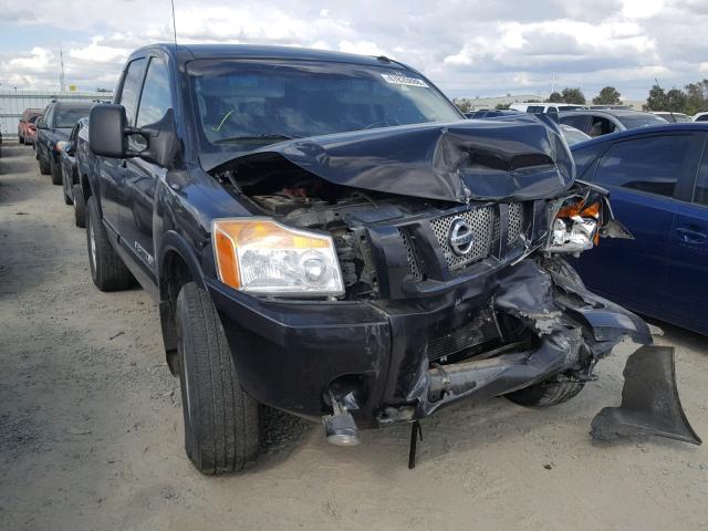 1N6AA0EC7CN300417 - 2012 NISSAN TITAN S BLACK photo 1