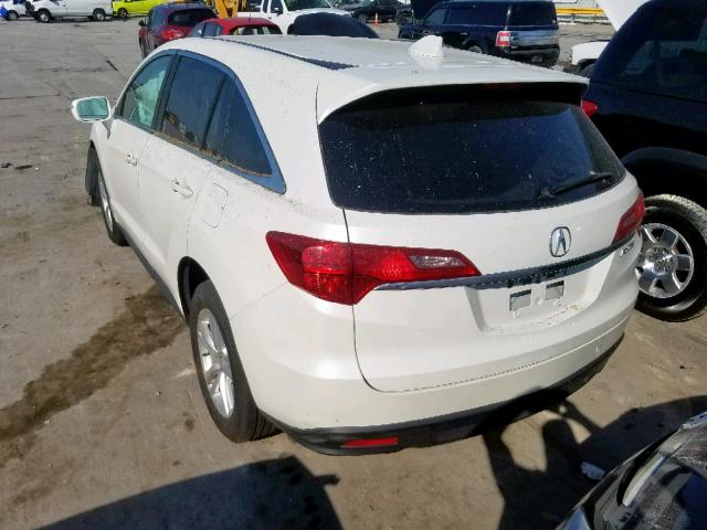 5J8TB3H3XFL016576 - 2015 ACURA RDX WHITE photo 3