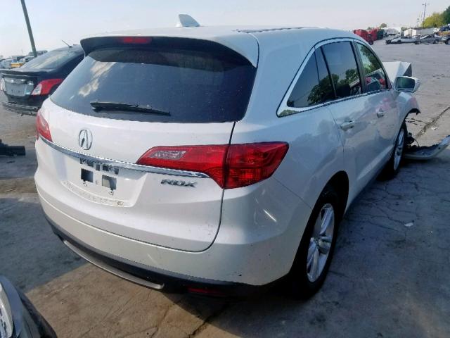 5J8TB3H3XFL016576 - 2015 ACURA RDX WHITE photo 4