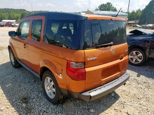 5J6YH28726L022012 - 2006 HONDA ELEMENT EX ORANGE photo 3