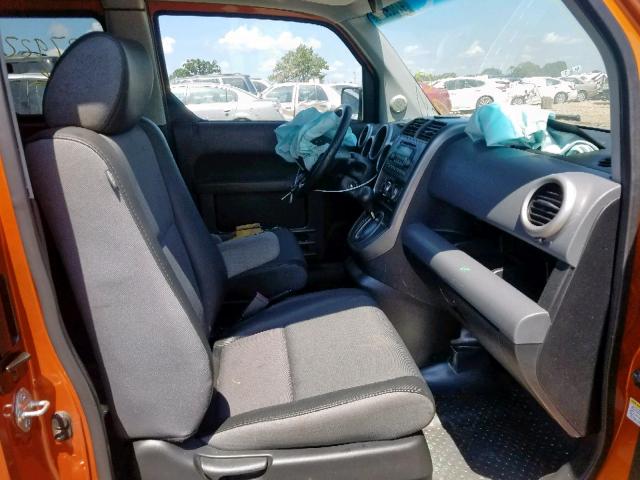 5J6YH28726L022012 - 2006 HONDA ELEMENT EX ORANGE photo 5