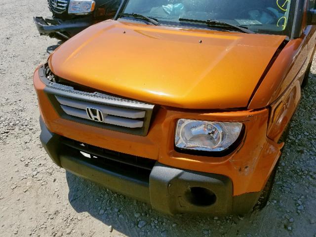 5J6YH28726L022012 - 2006 HONDA ELEMENT EX ORANGE photo 9