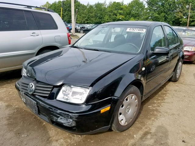 3VWRK69M22M071143 - 2002 VOLKSWAGEN JETTA GL BLACK photo 2