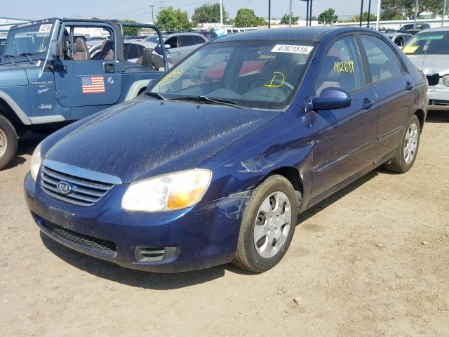 KNAFE122975423623 - 2007 KIA SPECTRA EX BLUE photo 2