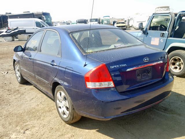 KNAFE122975423623 - 2007 KIA SPECTRA EX BLUE photo 3