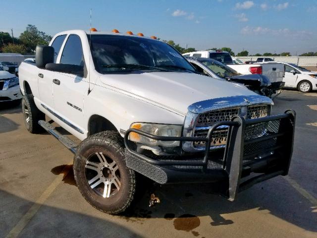 3D7KU28D44G101906 - 2004 DODGE RAM 2500 S Սպիտակ լուսանկար 1