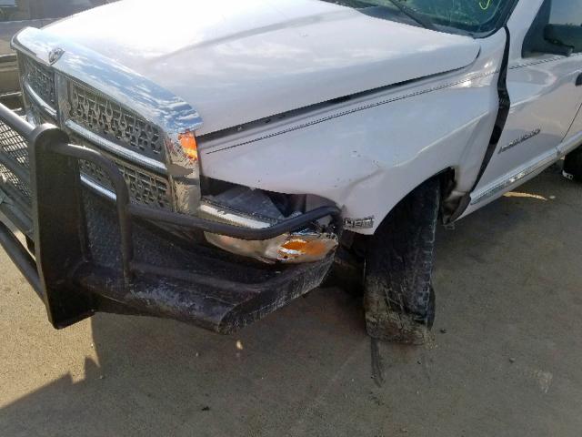 3D7KU28D44G101906 - 2004 DODGE RAM 2500 S Սպիտակ լուսանկար 9