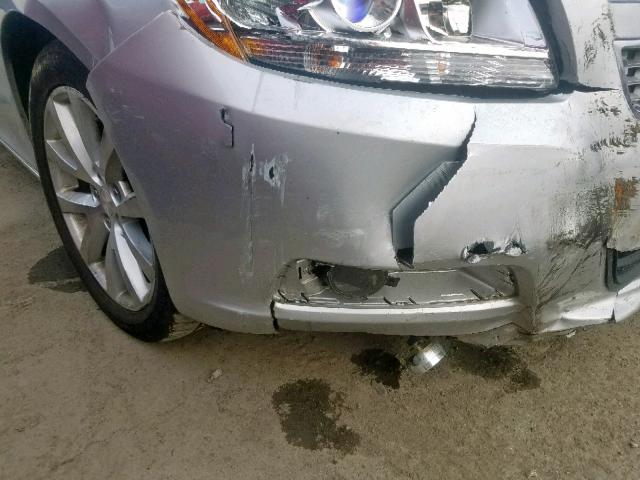 1G11H5SA6DF329104 - 2013 CHEVROLET MALIBU LTZ ვერცხლისფერი ფოტო 9