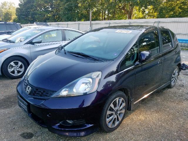 JHMGE8H59DC029143 - 2013 HONDA FIT SPORT PURPLE photo 2