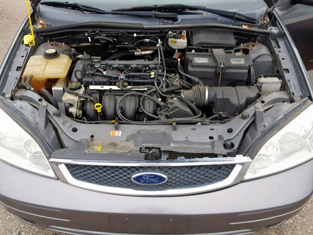 1FAHP34NX7W237453 - 2007 FORD FOCUS ZX4 GRAY photo 7