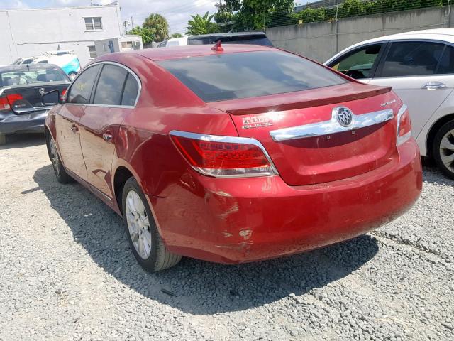 1G4GC5ER2CF244059 - 2012 BUICK LACROSSE RED photo 3