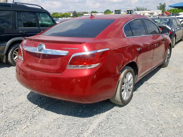 1G4GC5ER2CF244059 - 2012 BUICK LACROSSE RED photo 4