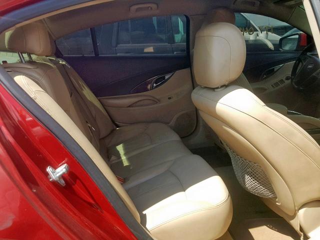 1G4GC5ER2CF244059 - 2012 BUICK LACROSSE RED photo 6