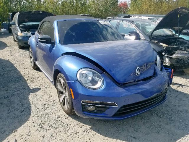 3VW8T7ATXDM828214 - 2013 VOLKSWAGEN BEETLE TUR BLUE photo 1