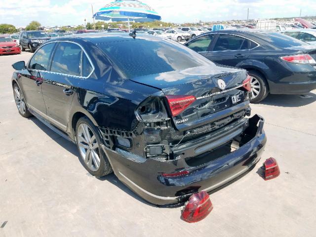 1VWDT7A30HC002140 - 2017 VOLKSWAGEN PASSAT R-L BLACK photo 3