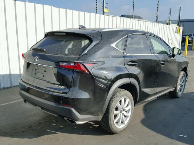 JTJYARBZ9H2068407 - 2017 LEXUS NX 200T BLACK photo 4