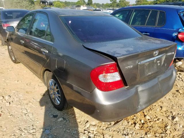4T1BE32K92U594539 - 2002 TOYOTA CAMRY LE GRAY photo 3