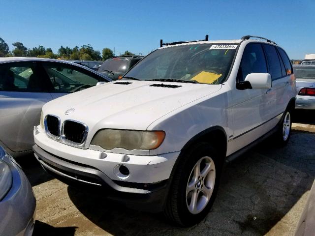 WBAFA535X1LP22536 - 2001 BMW X5 3.0I WHITE photo 2