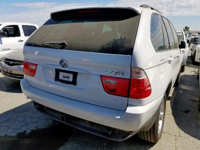 WBAFA535X1LP22536 - 2001 BMW X5 3.0I WHITE photo 4