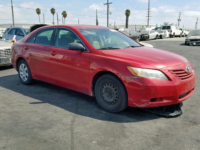 4T1BE46K37U173858 - 2007 TOYOTA CAMRY CE RED photo 1