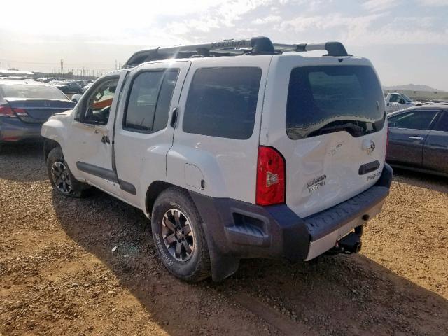 5N1AN0NW3FN653612 - 2015 NISSAN XTERRA X WHITE photo 3