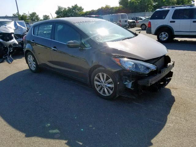 KNAFX5A84E5241400 - 2014 KIA FORTE EX BROWN photo 1