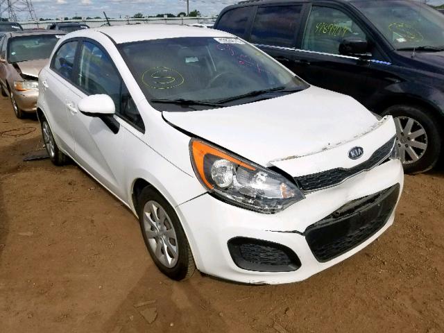 KNADN5A30C6011622 - 2012 KIA RIO EX WHITE photo 1