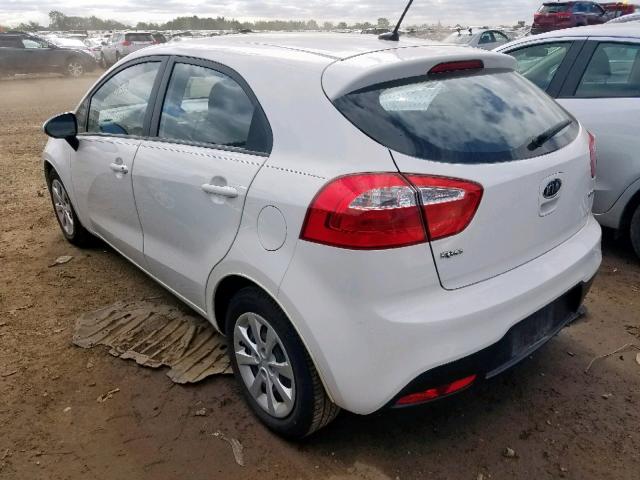 KNADN5A30C6011622 - 2012 KIA RIO EX WHITE photo 3