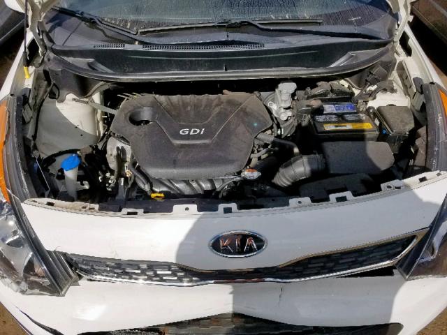 KNADN5A30C6011622 - 2012 KIA RIO EX WHITE photo 7