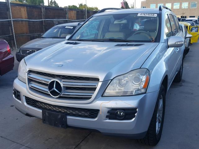 4JGBF71E57A133962 - 2007 MERCEDES-BENZ GL 450 4MA SILVER photo 2