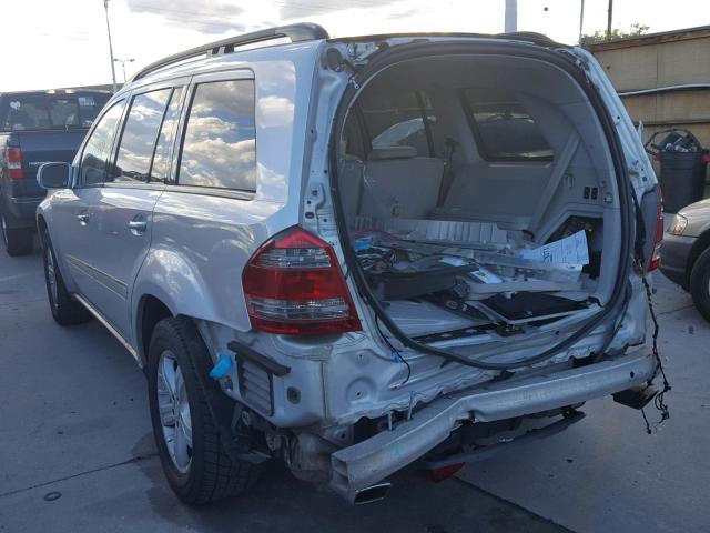 4JGBF71E57A133962 - 2007 MERCEDES-BENZ GL 450 4MA SILVER photo 3