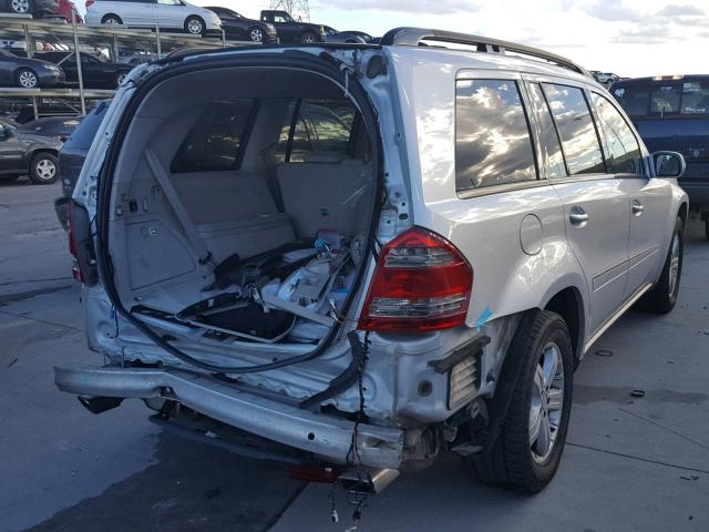 4JGBF71E57A133962 - 2007 MERCEDES-BENZ GL 450 4MA SILVER photo 4