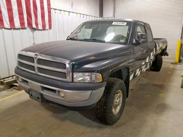 3B7KF23682M204046 - 2002 DODGE RAM 2500 BLACK photo 2