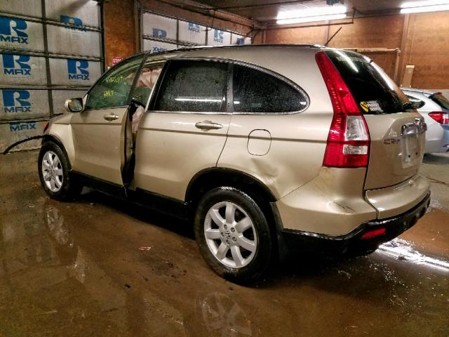 5J6RE48739L007144 - 2009 HONDA CR-V EXL GOLD photo 3